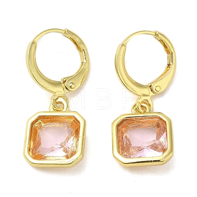 Real 18K Gold Plated Brass Dangle Leverback Earrings EJEW-L268-005G-01-1