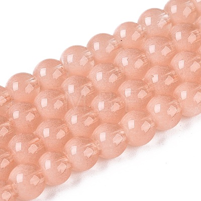 Acrylic Imitation Cat Eye Beads Strands OACR-Q197-01A-15-1