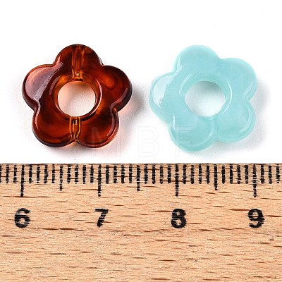 Gradient Color Transparent Acrylic Beads OACR-N137-49R-1