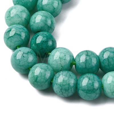 Ombre Effect Dyed Glass Beads Strands GLAA-T031-01O-09-1