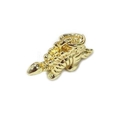 Rack Plating Brass Charms KK-G476-02G-1