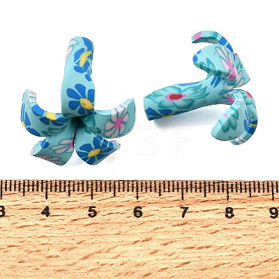 Handmade Polymer Clay Beads PY-CBAA00E-01B-1