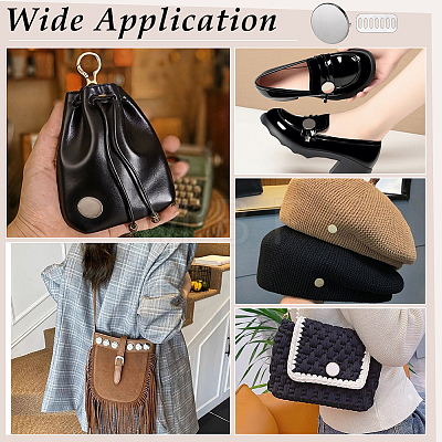 16Pcs Alloy Blank Flat Round Label Tags FIND-PH0062-03P-1