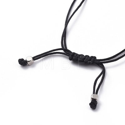 Unisex Adjustable Nylon Thread Cord Braided Beaded Bracelets BJEW-JB04714-1