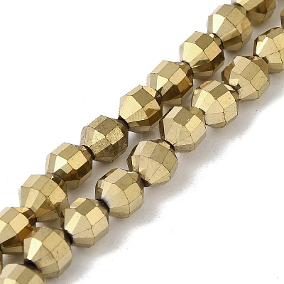 Electroplated Synthetic Non-magnetic Hematite Beads Strands G-I364-L01-1