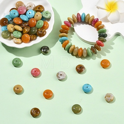 160Pcs 8 Colors Acrylic Imitation Gemstone Beads MACR-YW0004-87-1