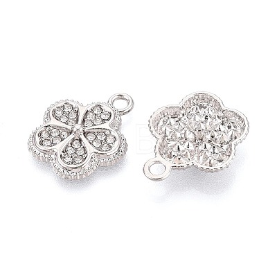 Alloy & Crystal Rhinestone Pendants PALLOY-T095-03P-1