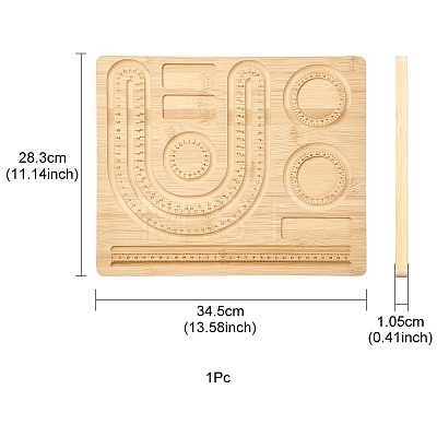 Rectangle Wood Bracelet Design Boards TOOL-YWC0003-03B-1