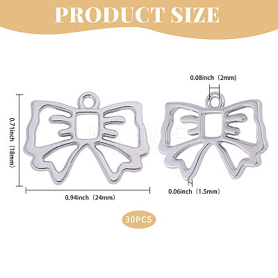 30Pcs Zinc Alloy Open Back Bezel Pendant FIND-CA0009-60-1
