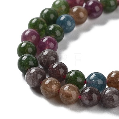 Dyed Natural Malaysia Jade Beads Strands G-G021-01A-02-1