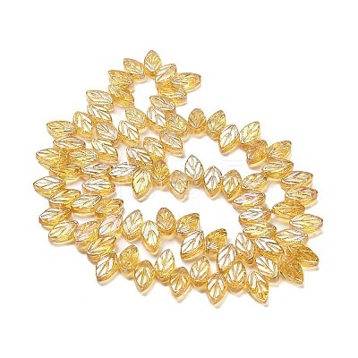 Electroplate Glass Beads Strands EGLA-B004-02A-AB01-1