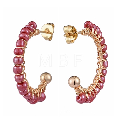 Brass Stud Earring EJEW-JE04179-04-1