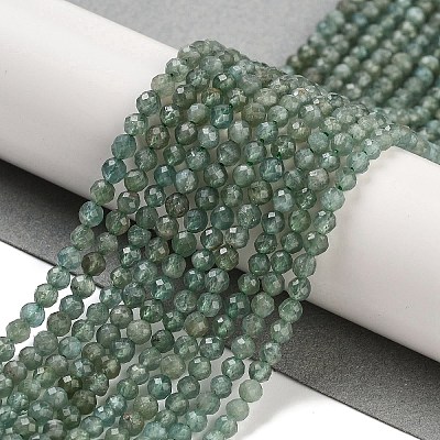 Natural Green Apatite Beads Strands G-G105-A03-02-1