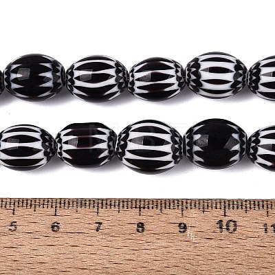 Handmade Millefiori Glass Barrel Beads LA-N002-06A-1