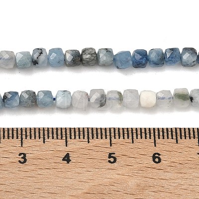 Natural Aquamarine Beads Strands G-B168-B02-4x4mm-1