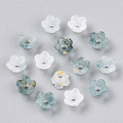 Frosted Transparent Acrylic Beads OACR-N137-72L-1