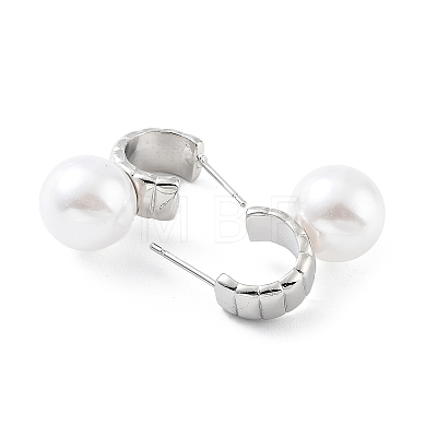 Rack Plating Brass Studs Earrings for Women KK-Z038-02P-1