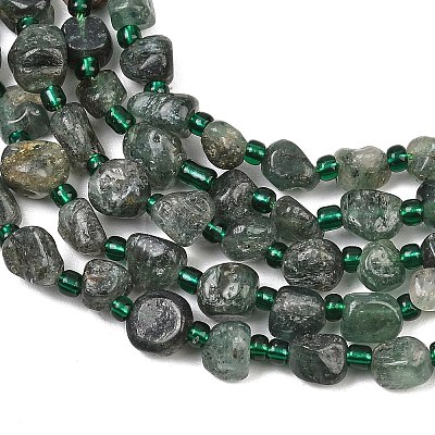Natural Green Quartz Beads Strands GG-CBA3A44-C10-01-1