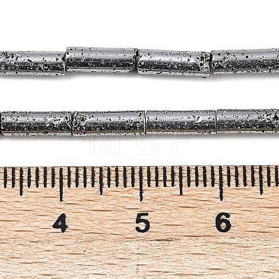 Electroplated Natural Lava Rock Beads Strands G-K388-03A-03-1