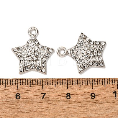 Alloy Pendants with Rhinestone FIND-H051-09P-1