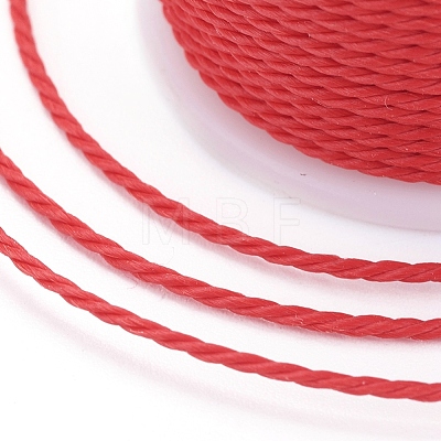 Round Waxed Polyester Cord X-YC-G006-01-1.0mm-15-1