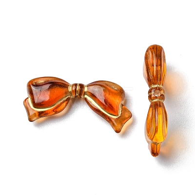 Imitation Amber Transparent Acrylic Beads X-MACR-D071-02A-1