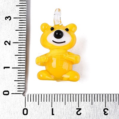 Handmade Lampwork Pendants LAMP-N034-24E-1