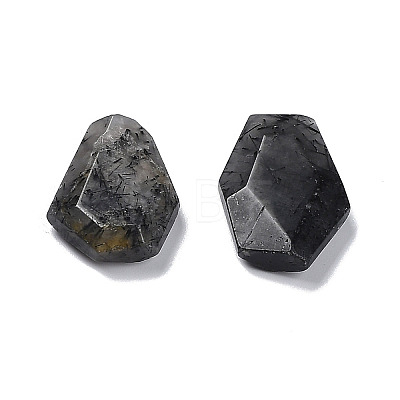 Natural Black Rutilated Quartz Beads G-F747-01E-1