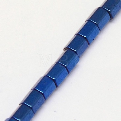 Electroplate Non-magnetic Synthetic Hematite Beads Strands G-J166-2x2mm-05-1