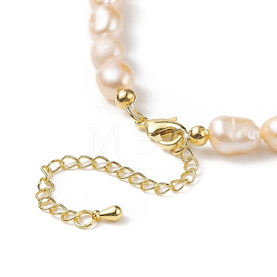 Natural Pearl Beaded Necklaces for Women NJEW-JN04107-1