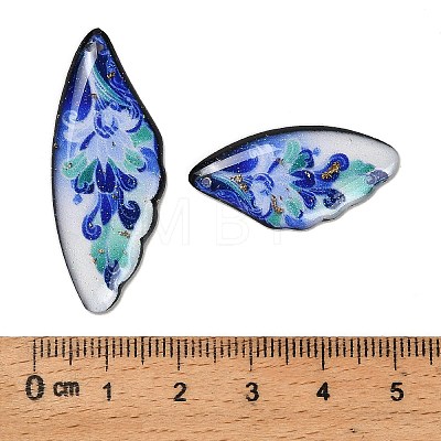 4Pcs 4 Styles Transparent Epoxy Resin Pendants RESI-B032-02A-1