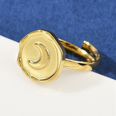 Golden 304 Stainless Steel Finger Rings RJEW-H254-08D-G-1