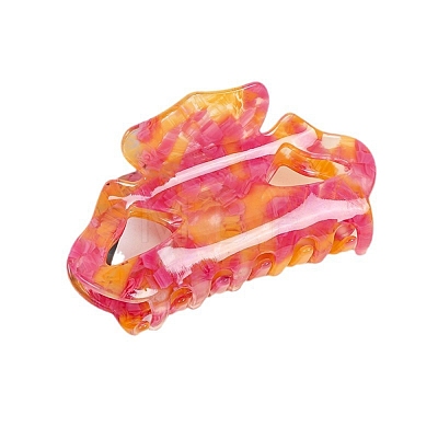 Cellulose Acetate(Resin) Claw Hair Clips PW-WG39702-01-1