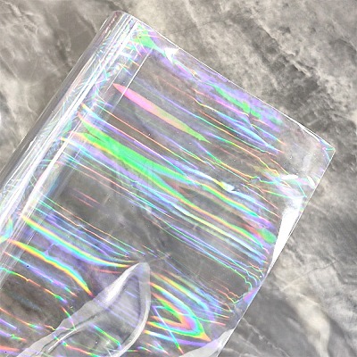 Iridescent Laser PVC Fabric FIND-WH0002-34-1