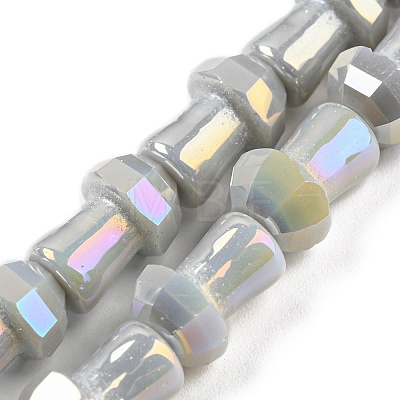 Electroplate Glass Beads Strands GLAA-K064-01A-1