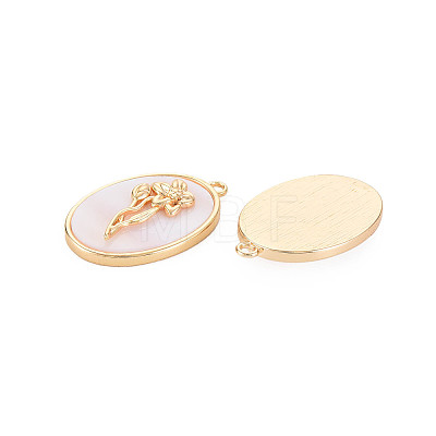 Brass Birth Floral Pendants KK-S364-293-1