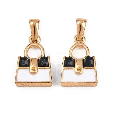 304 Stainless Steel Rhinestone Pendants STAS-P438-03G-1