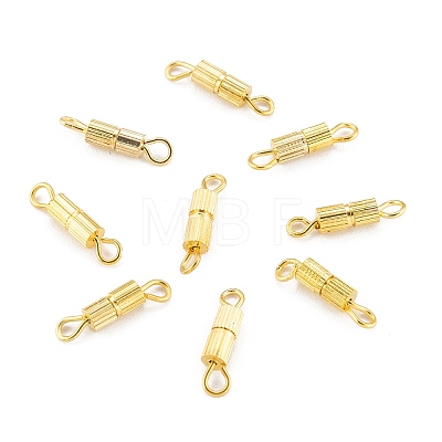 Brass Screw Clasps KK-N254-05G-NF-1