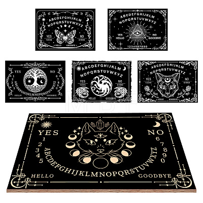 Pendulum Dowsing Divination Board Set DJEW-WH0324-070-1