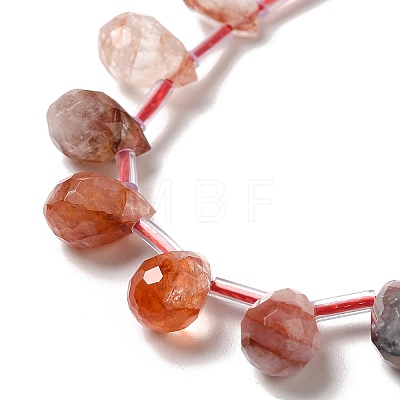 Natural Ferruginous Quartz Beads Strands G-H297-B13-01-1