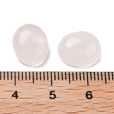 Natural Rose Quartz Cabochons G-G145-01A-38-1