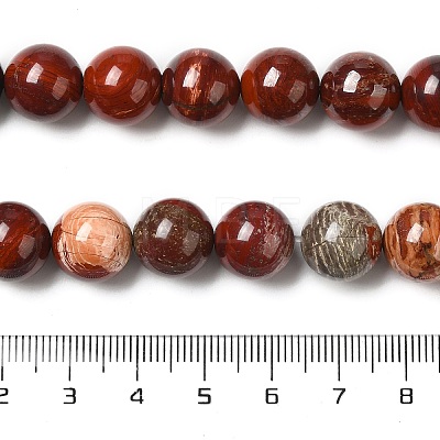 Natural Red Snakeskin Jasper Beads Strands G-H298-A02-05-1