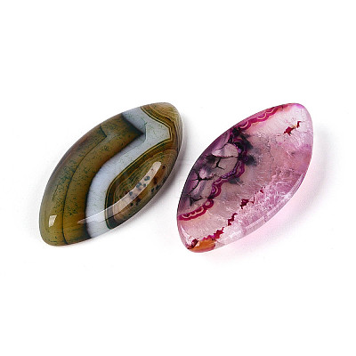 Dyed Natural Agate Cabochons G-T144-78M-1