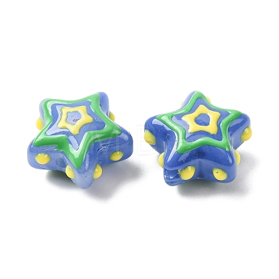 Glass Enamel Beads GLAA-B033-02B-1