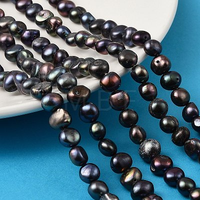 Natural Cultured Freshwater Pearl Beads Strands PEAR-P064-19J-05E-1