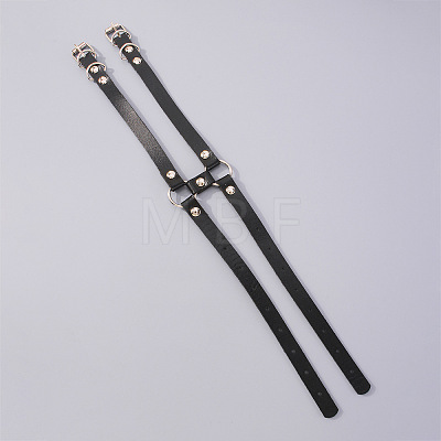 Imitation Leather Double Layer Leg Ring FS-WG420A0-01-1