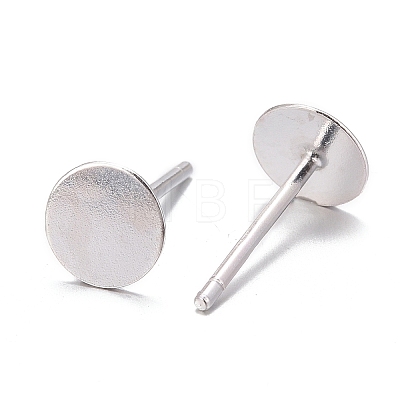 925 Sterling Silver Stud Earring Findings X-STER-K167-045E-S-1