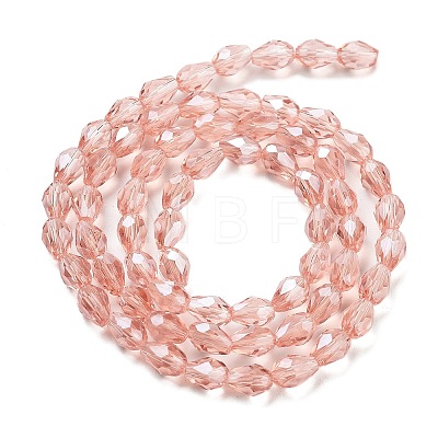 Electroplate Glass Beads Strands EGLA-R008-6x4mm-7-1