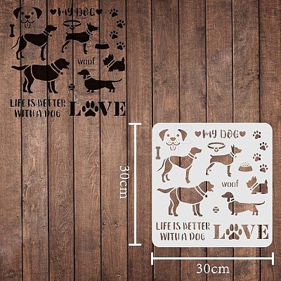 Plastic Reusable Drawing Painting Stencils Templates DIY-WH0172-302-1