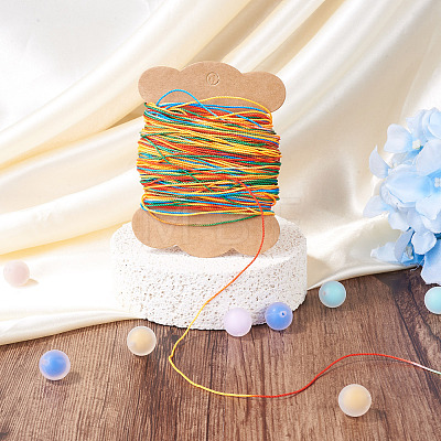 50M Gradient Color Waxed Polyester Cords YC-TADJ0001-04E-1